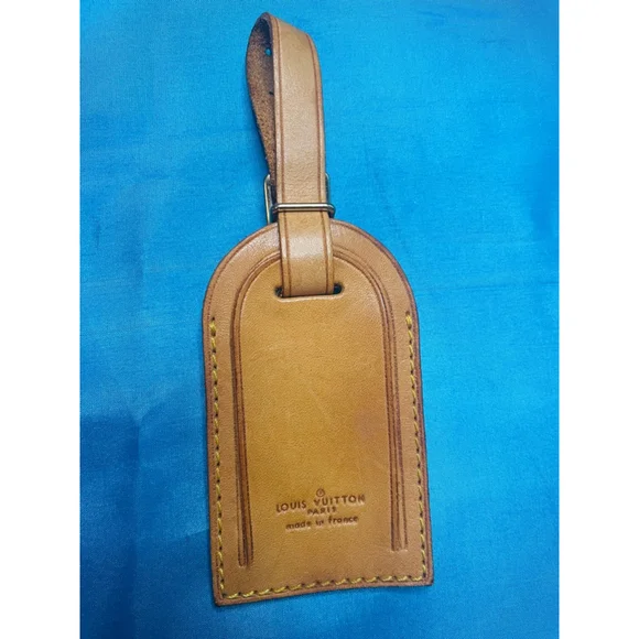 Louis Vuitton Tan Vachetta Leather Luggage Tag One Size GUC - Picture 5 of 5